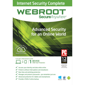 Webroot Security Plus - 1-Year / 2-Device